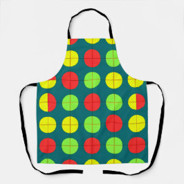 Farbiges geometrisches Muster mit grün, rot Schürze