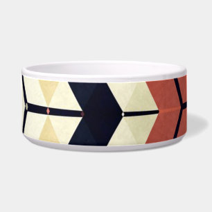 Farbiges geometrisches Muster mit Hexagon Square Napf