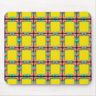 Farbiges geometrisches Muster mit symmetrischem De Mousepad