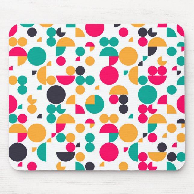 Farbiges geometrisches Muster Mousepad (Vorne)