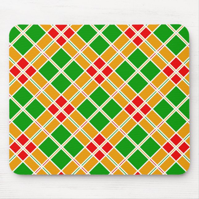 Farbiges geometrisches Muster Mousepad (Vorne)