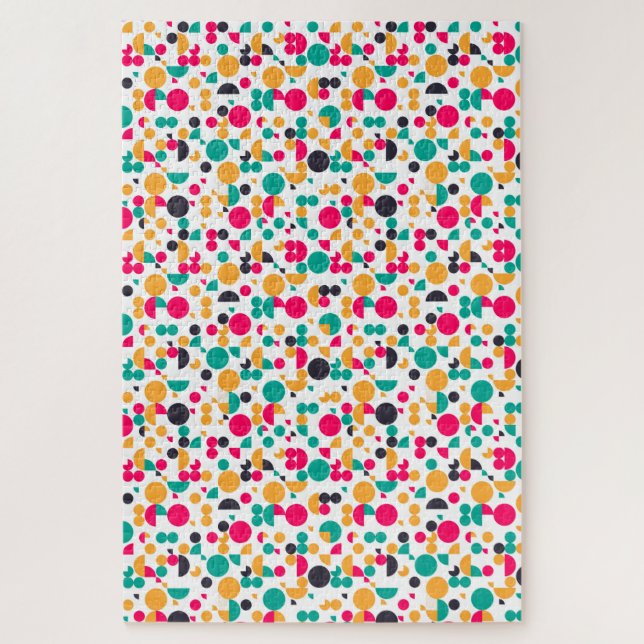 Farbiges geometrisches Muster Puzzle (Vertikal)