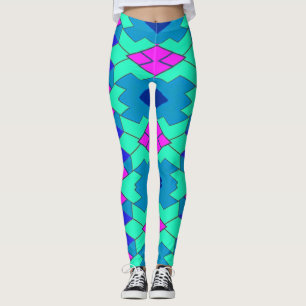 Farbiges geometrisches Muster "Ratti_Creative_Arts Leggings