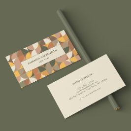 Farbiges geometrisches Muster Visitenkarte