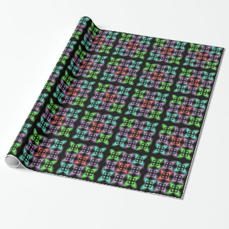 Farbiges geometrisches Quadrat-Muster für optische Geschenkpapier