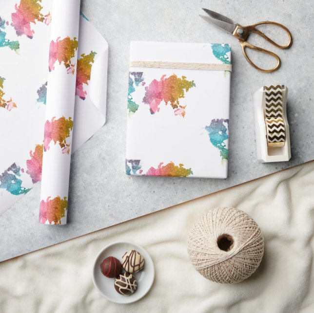 Farbiges geometrisches Wrapping Paper Geschenkpapier (Kunsthandwerk)