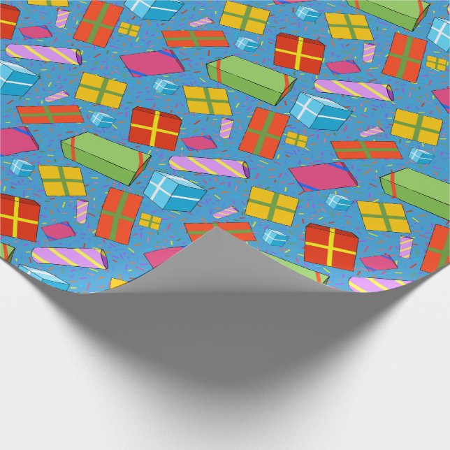 Farbiges Geschenkpapier (Ecke)