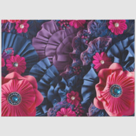 Farbiges Gewebe aus Blumengewebe, Tissue Seidenpapier