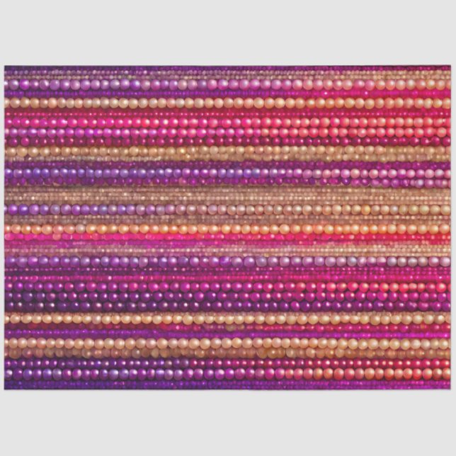 Farbiges Gewebe aus Perlmutt Seidenpapier (Vorderseite)