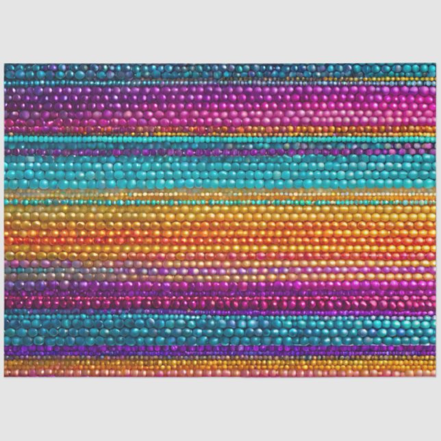 Farbiges Gewebe aus Perlmutt Seidenpapier (Vorderseite)