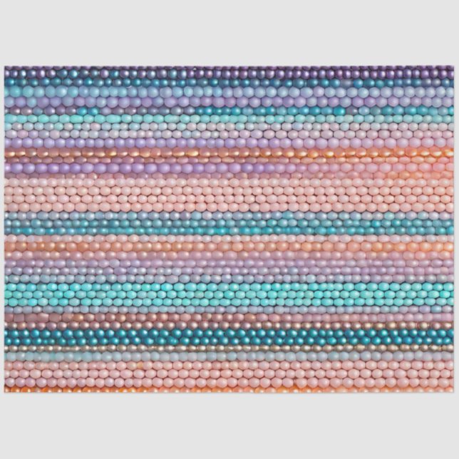 Farbiges Gewebe aus Perlmutt Seidenpapier (Vorderseite)