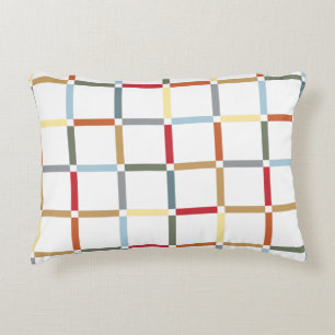 Farbiges Gitter mit negativem Platzmid, Mod inspir Dekokissen