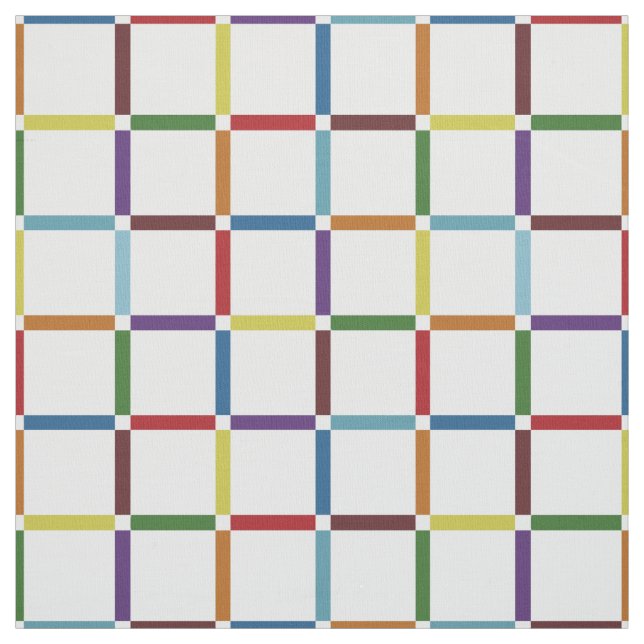 Farbiges Gitter mit negativem Raumanbogen Stoff (Muster)