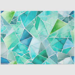 Farbiges Glasmosaikkunstpapier Seidenpapier