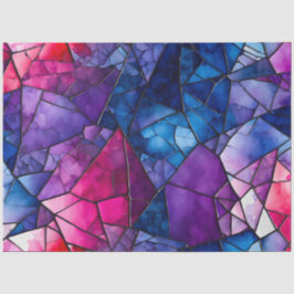 Farbiges Glasmosaikkunstpapier Seidenpapier