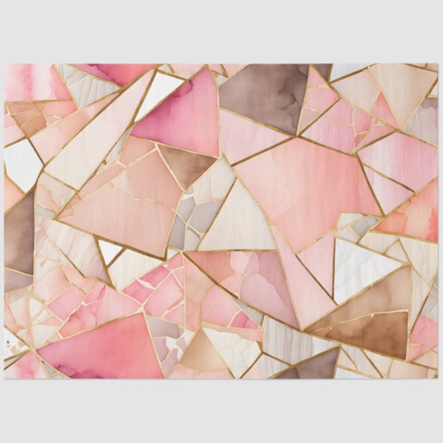 Farbiges Glasmosaikkunstpapier Seidenpapier (Vorderseite)