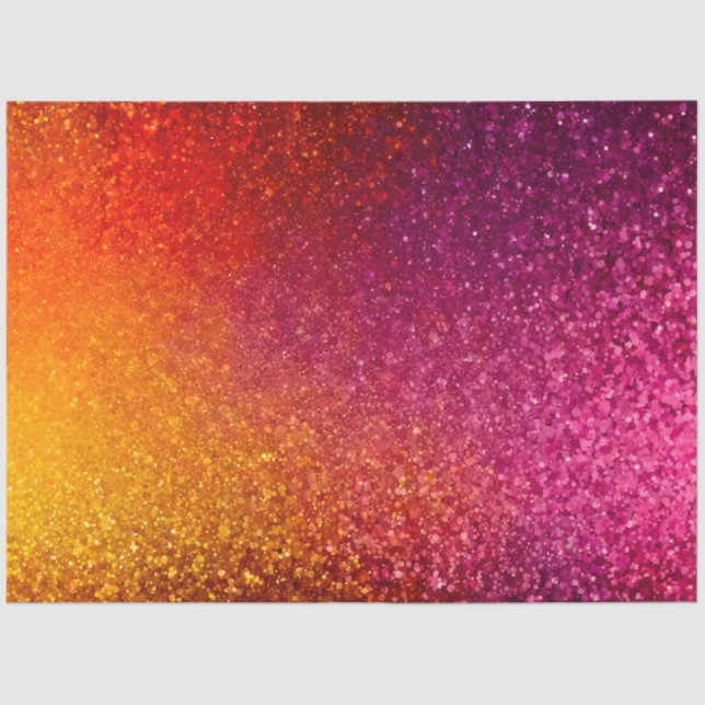 Farbiges Glitzer Kunstpapier Seidenpapier (Vorderseite)