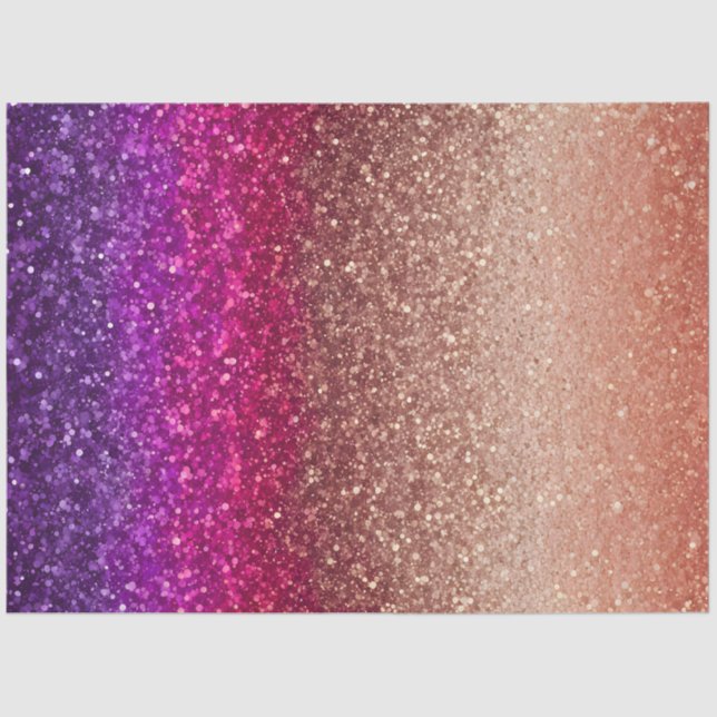 Farbiges Glitzer Kunstpapier Seidenpapier (Vorderseite)