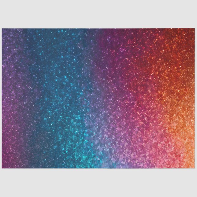 Farbiges Glitzer Kunstpapier Seidenpapier (Vorderseite)