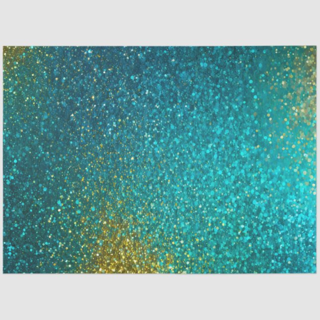 Farbiges Glitzer Kunstpapier Seidenpapier (Vorderseite)