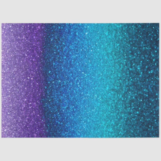 Farbiges Glitzer Kunstpapier Seidenpapier (Vorderseite)