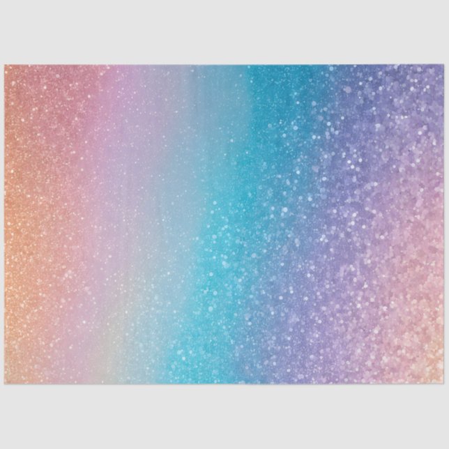 Farbiges Glitzer Kunstpapier Seidenpapier (Vorderseite)