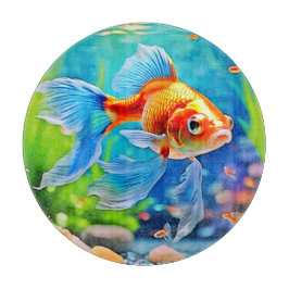 Farbiges Goldfish-Design Schneidebrett