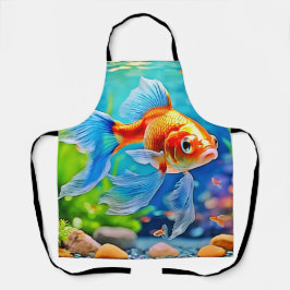 Farbiges Goldfish-Design Schürze