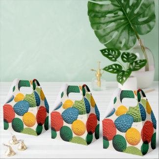 Farbiges Golfball-Muster Geschenkschachtel