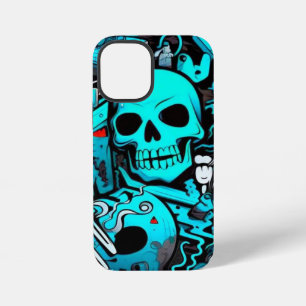 Farbiges Graffiti iPhone 12 Mini Tough Case, Glänz Hülle