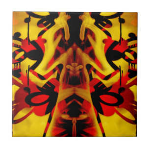 Farbiges Graffiti-Muster Fliese