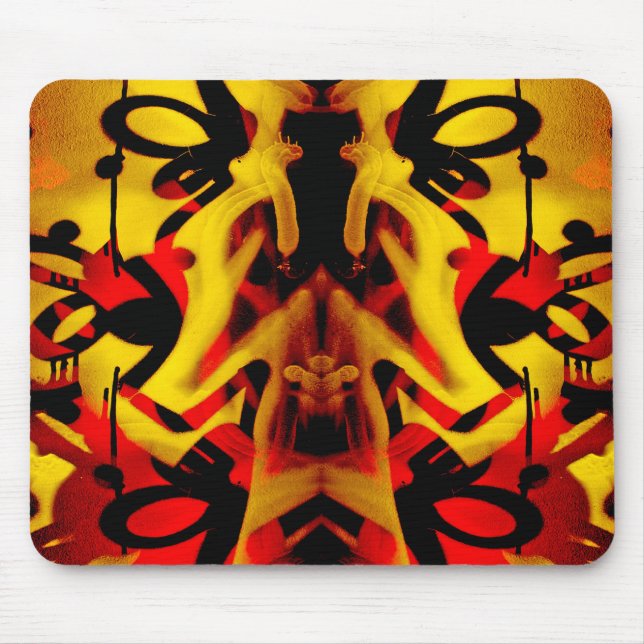 Farbiges Graffiti-Muster Mousepad (Vorne)