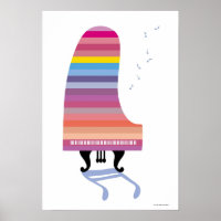 Farbiges Grand Piano