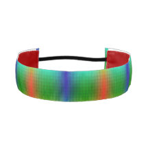 Farbiges Haarband mit einem lebendigen Regenbogen 