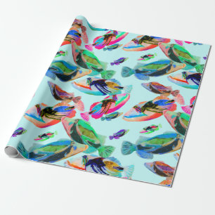Farbiges Hawaii Staat Fish Wrapping Paper Geschenkpapier