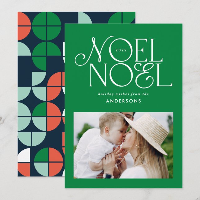 Farbiges helles Weihnachten Weihnachtsgeometrische (Vorne/Hinten)