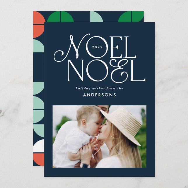 Farbiges helles Weihnachten Weihnachtsgeometrische (Vorne/Hinten)