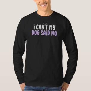 Farbiges Herz, ich kann meinen Hund nicht sagen, k T-Shirt