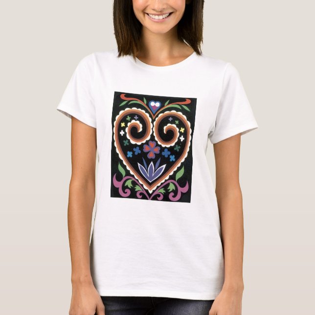 Farbiges Herz - Shirt (Vorderseite)