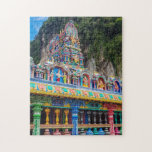 Farbiges Hindutempel Malaysia Travel Foto Puzzle<br><div class="desc">Foto der Vermilion farbenen Tore im Fushimi Inari Shrine in Kytoto Japan Puzzle. Stunden der Unterhaltung!</div>