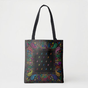 Farbiges Hippie Paisley Design