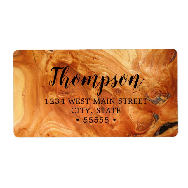 Farbiges Holzkörnchen-Rückgabesiegel (Vorne)