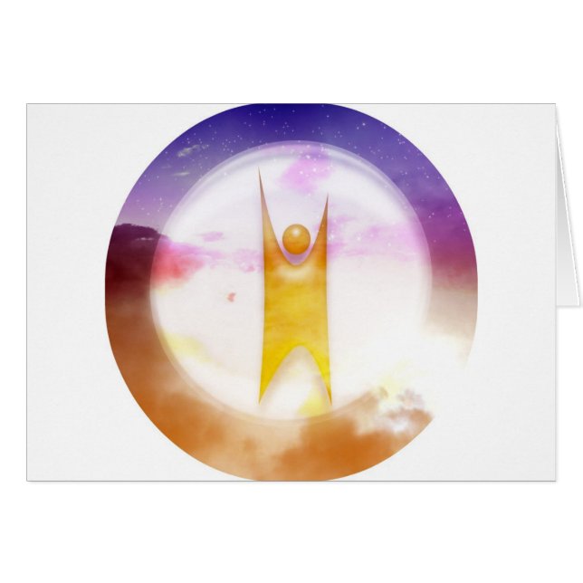 Farbiges Humanitätssymbol (Vorderseite (Horizontal))