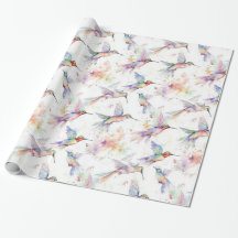 Farbiges Hummingbird Wrapping Paper