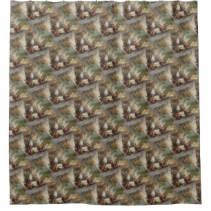 Farbiges Indianerkorn-Naturmuster Duschvorhang