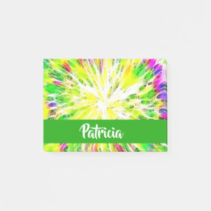 Farbiges individuelle Name der gefärbte Krawatte Post-it Klebezettel