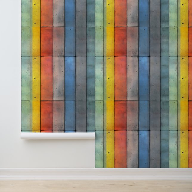 Farbiges Industriemuster Tapete (Anwendung)