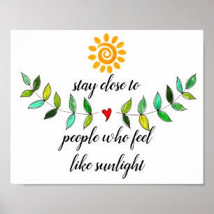 Farbiges inspirierendes Freundschaftspopster Poster
