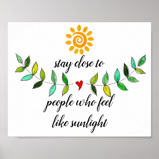 Farbiges inspirierendes Freundschaftspopster Poster (Vorne)
