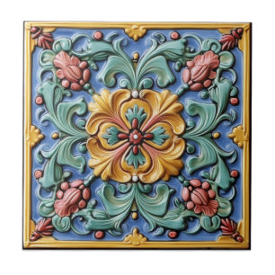 Farbiges italienisches Fliesenmuster Fliese